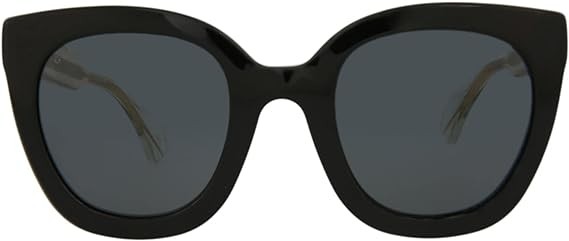 Occhiali da sole Gucci Cat Eye, occhiali di lusso grigio cristallo nero, Made in Italy, montatura in acetato elegante e di design, perfetta per il lusso quotidiano, nero // bianco