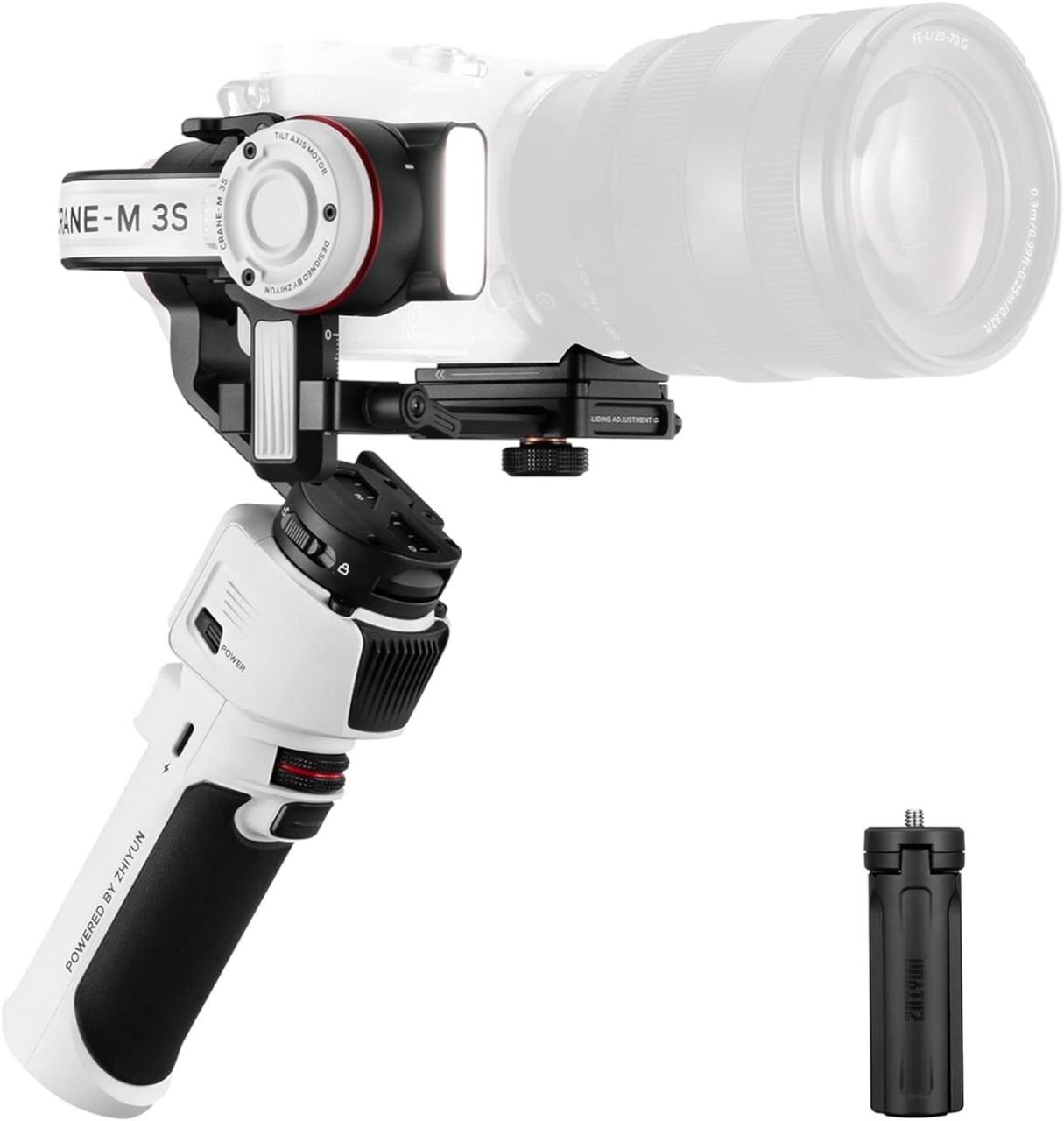 Stabilizzatore cardanico per fotocamera Zhiyun Crane M3S per fotocamere mirrorless, smartphone e action camera
