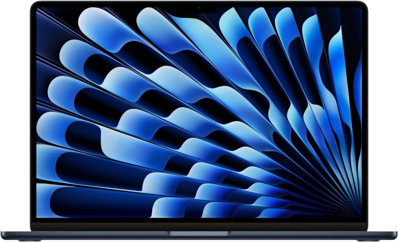 Laptop Apple MacBook Air 2024 da 15 pollici con chip M3: display Liquid Retina da 15,3 pollici, memoria unificata da 8 GB, spazio di archiviazione SSD da 256 GB, tastiera retroilluminata, fotocamera F