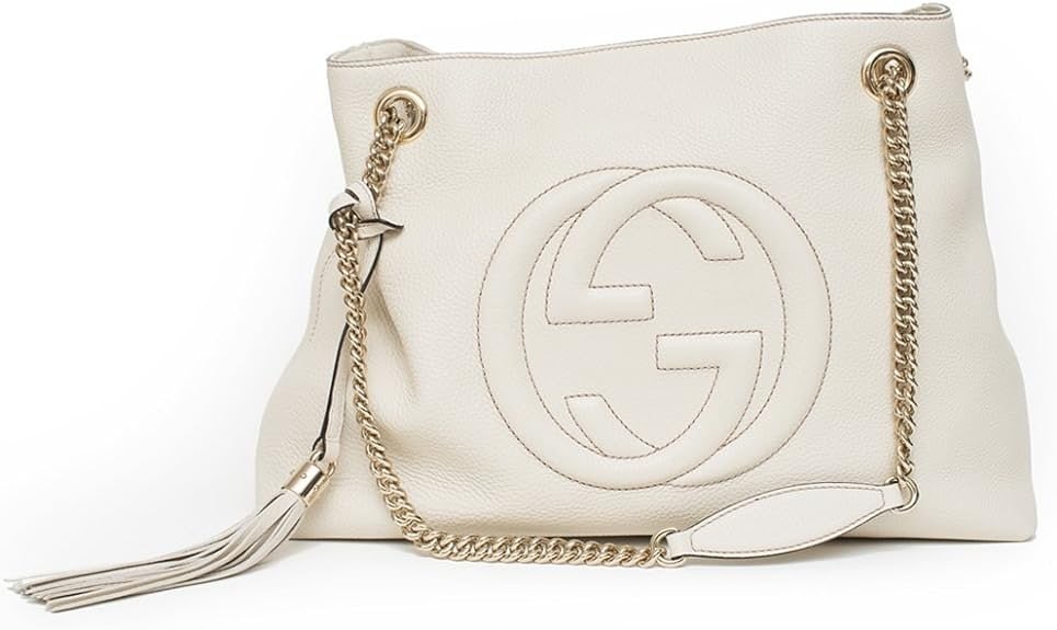 GUCCI SOHO misteriosa borsa a tracolla in pelle bianca autentico nuovo modello
